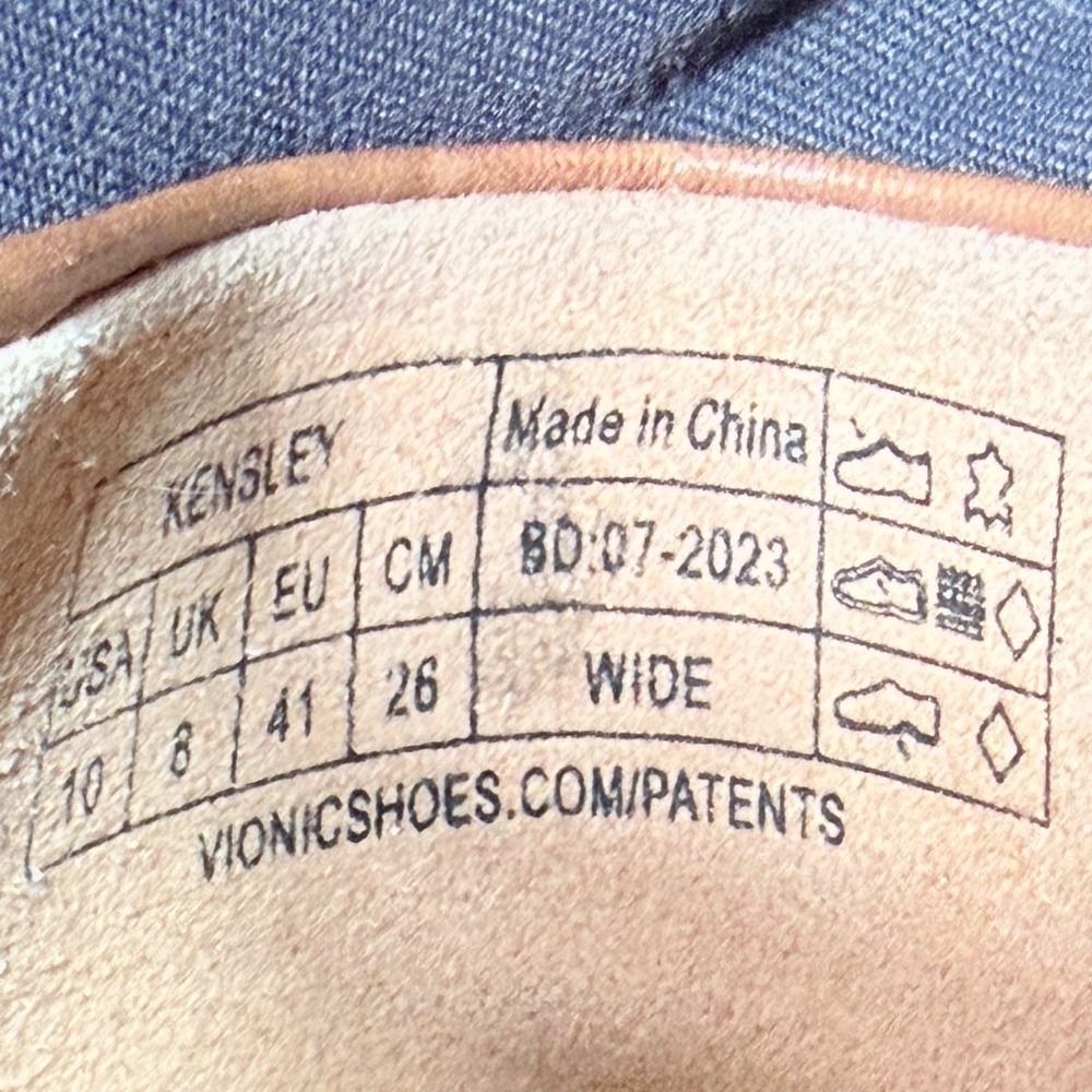 Vionic Kensley Womens Size 10 Wide Slip On Loafers Shoes Brown Leather - Picture 8 of 8